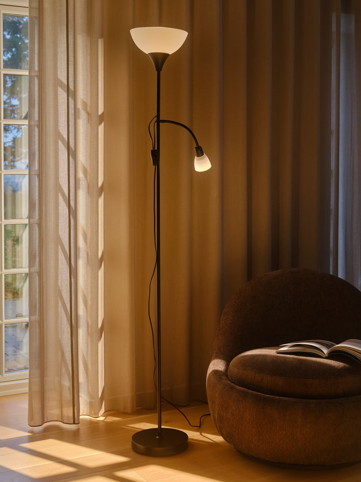 Lauria Floor E27 Plus E14 Black