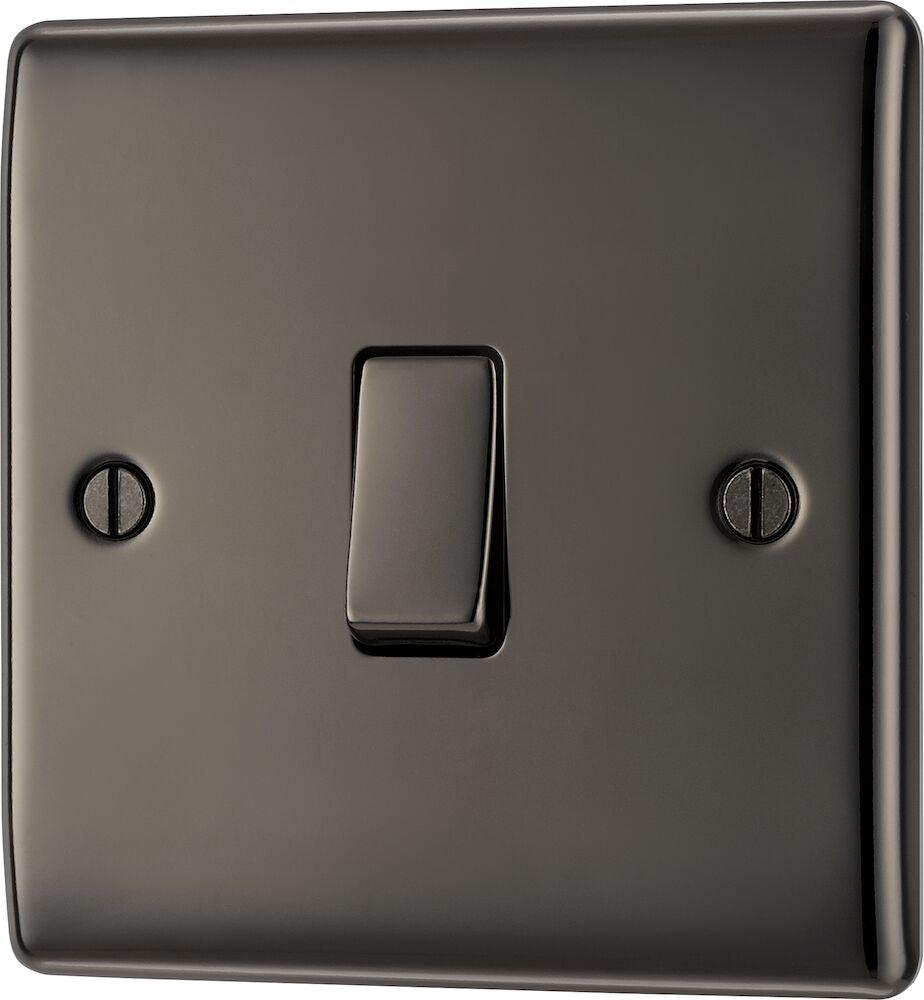 Nexus Metal Single Light Switch, 20A 16AX 2 Way - Prisma Lighting
