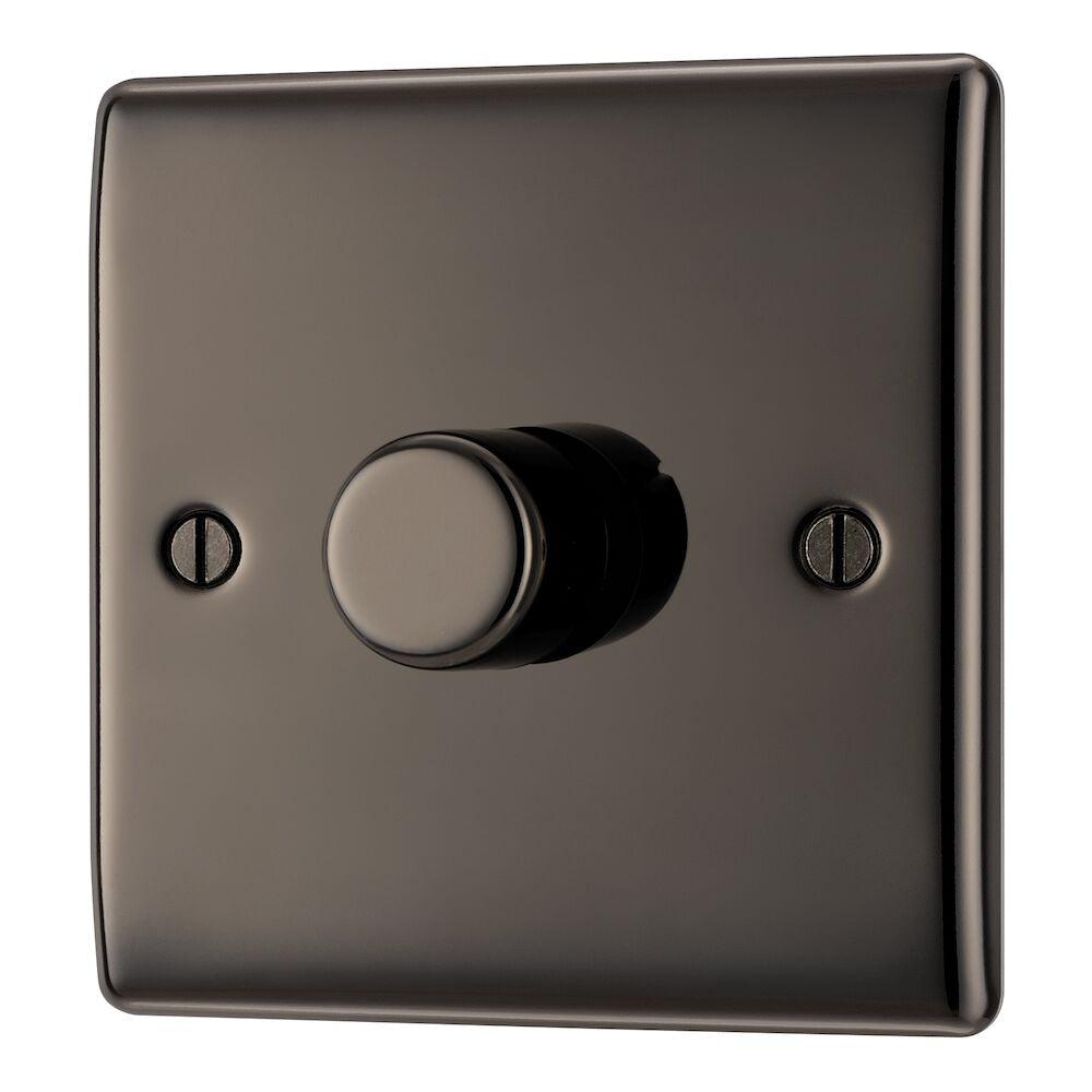 Nexus Metal Single Intelligent LED Dimmer Switch, 2-Way Push On/Off - Prisma Lighting