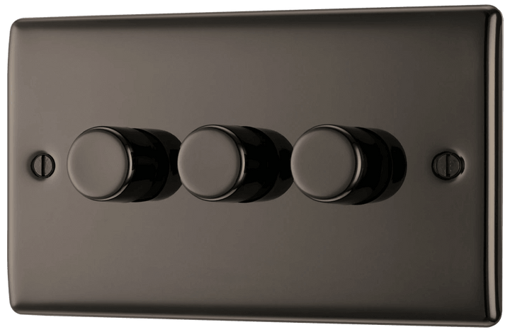 Nexus Metal Triple Intelligent LED Dimmer Switch, 2-Way Push On/Off - Prisma Lighting