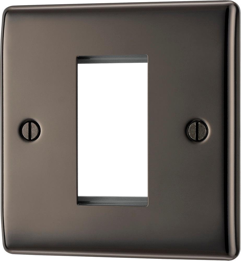 Nexus Metal Single Square Front Plate 1 Module - Prisma Lighting