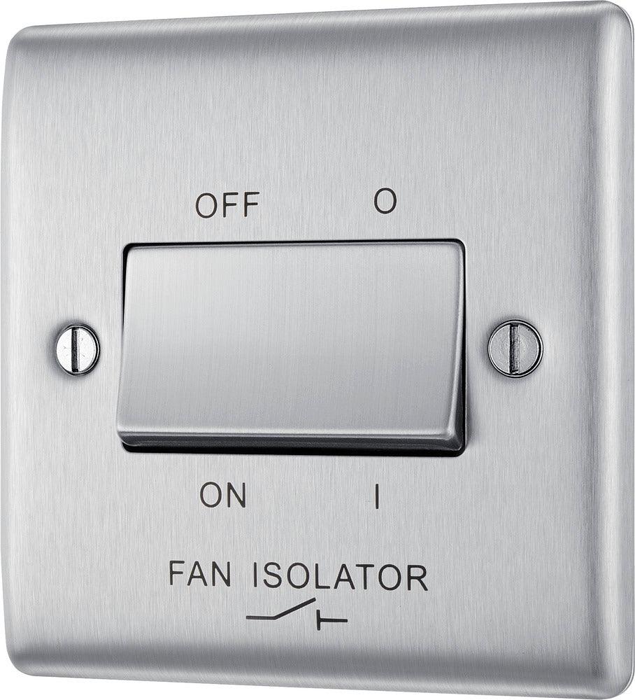 Nexus Metal Triple Pole Fan Isolator Switch, 10A - Prisma Lighting