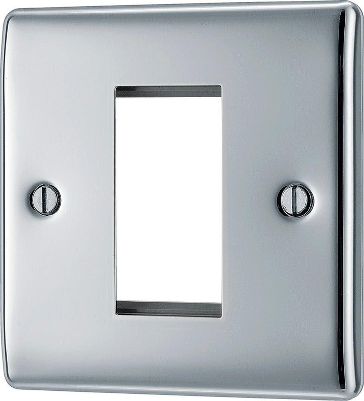 Nexus Metal Single Square Front Plate 1 Module - Prisma Lighting