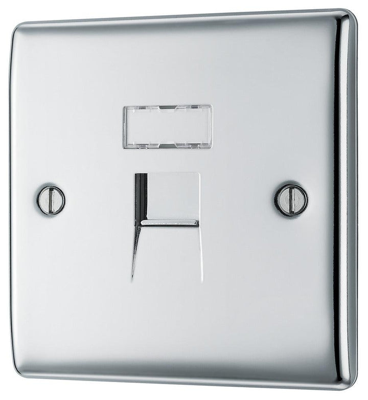 Nexus Metal Single RJ45/CAT6 Data Socket - Prisma Lighting