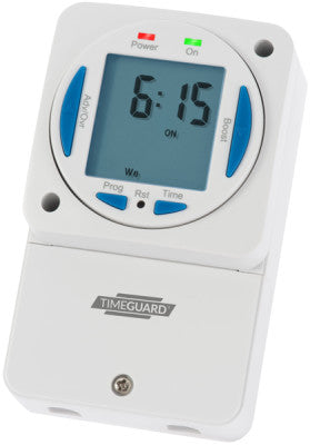 Timeguard NTT06: 24-Hour Slimline Timer Switch with Enhanced Features - Prisma Lighting