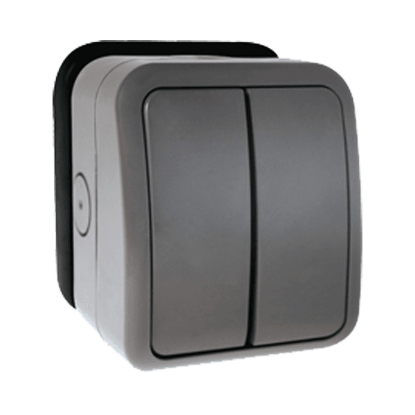 Click OA402AG 2-Gang Waterproof Switch Enclosure - Prisma Lighting