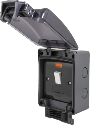 Click OA652T 13A Fused Connection Unit with Polycarbonate Cover - Prisma Lighting