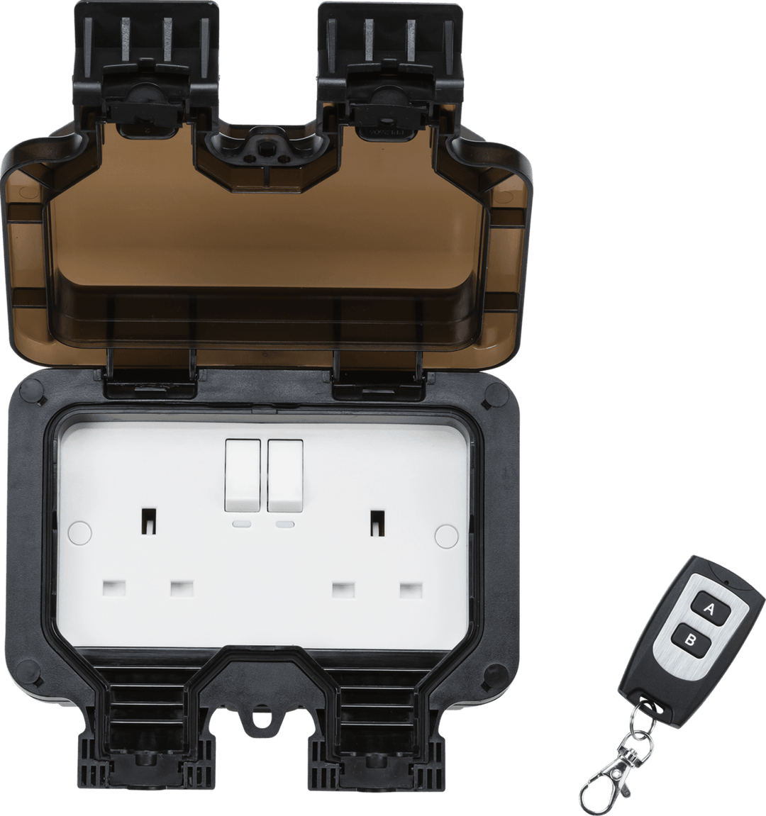 Remote Controlled IP66 13A 2G outdoor Socket - Prisma Lighting