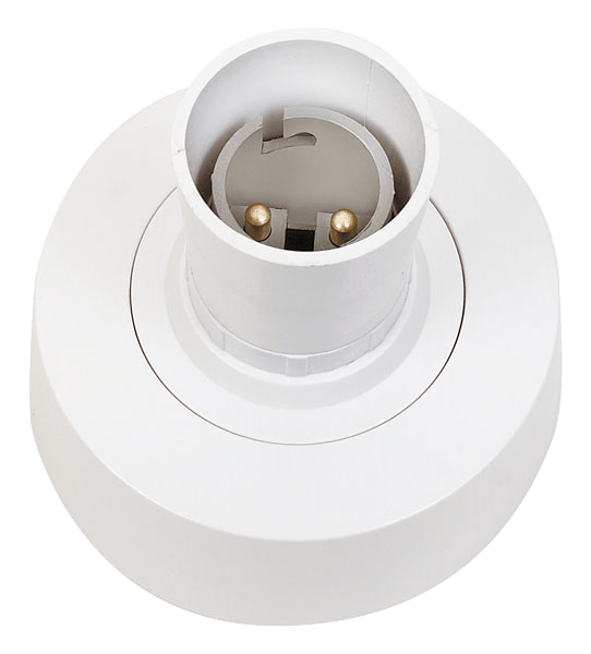 Click T2 BC Loop-In Batten Lampholder With Straight Skirt - Prisma Lighting