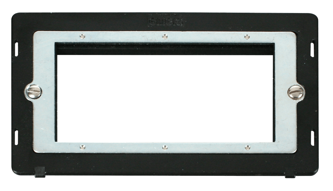 Click New Media 2 Gang Plate Quad Media Module Insert - Black SIN312BK
