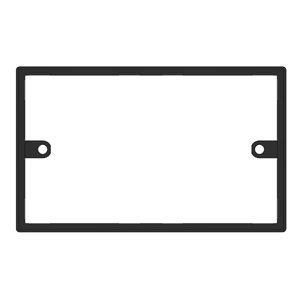 Click Smart+ Deco Gasket for 2 Gang, 10mm in Black - Prisma Lighting