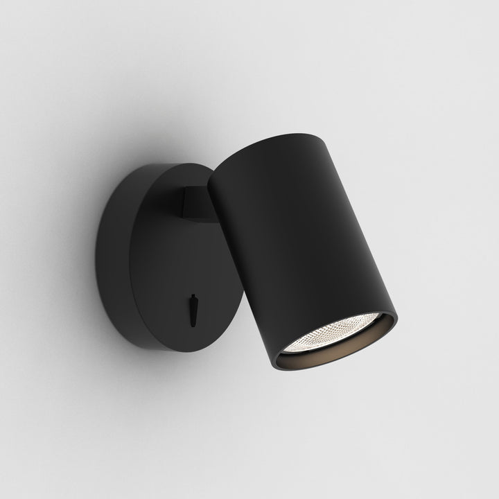 Astro Ascoli Single Switched Reading Light in Textured White, Matt Black, Matt Nickel, and Bronze – Adjustable Wall Fixture