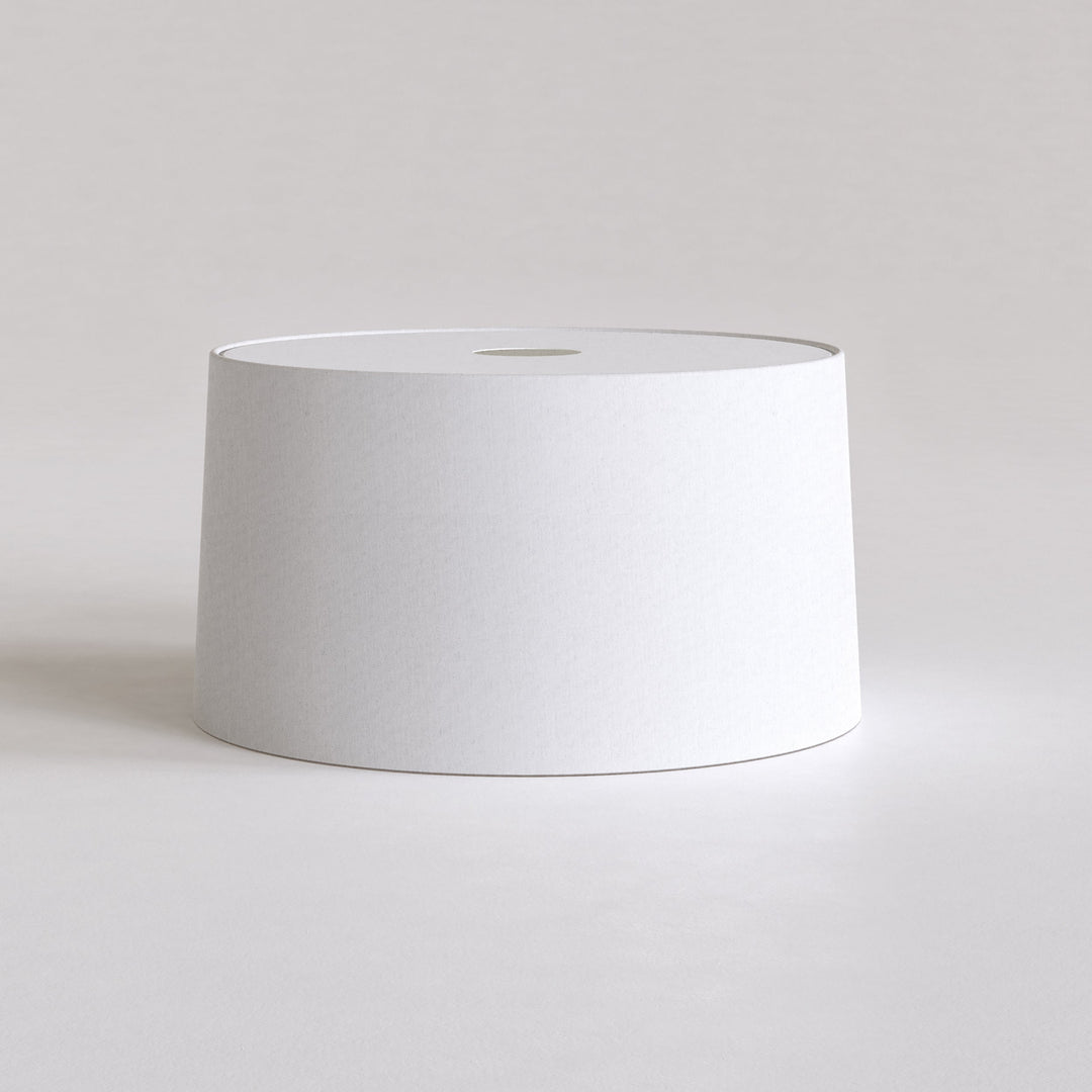 White Tapered 320 shade displaying clean lines and light fabric finish