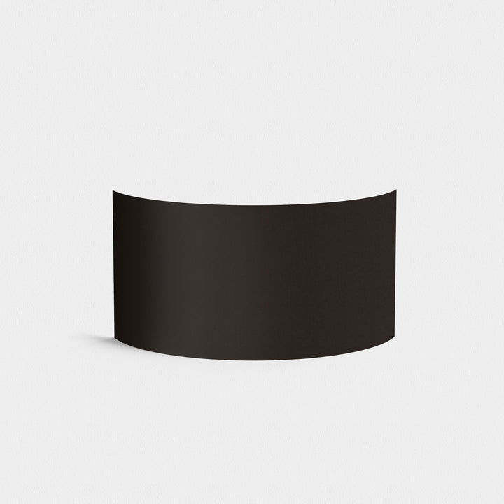 Black Semi Drum 320 mounted on a wall fixture—showing scale and finish