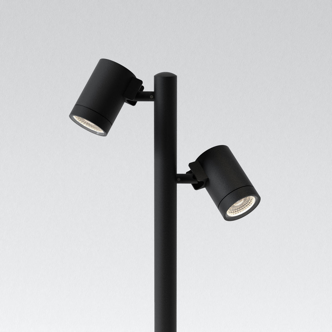 Astro Bayville Spike Spot 900 Twin LED Ground Light in Textured Black – Dual Adjustable Heads