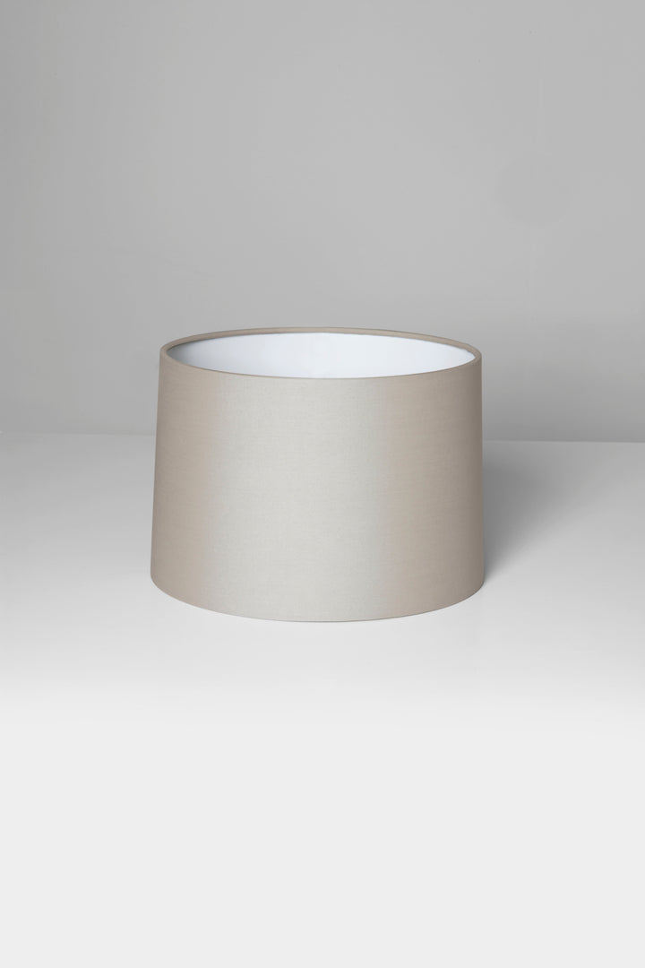 Black fabric Tapered Round 215 shade providing dramatic contrast