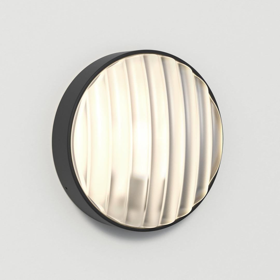 Astro Montreal Round 300 wall light in Textured Black
