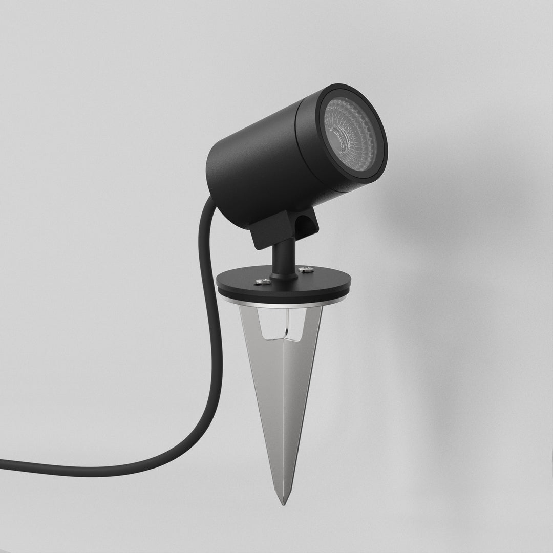 Astro Bayville Spike Spot 12V LED Ground Light in Textured Black – Sleek Cylindrical Design