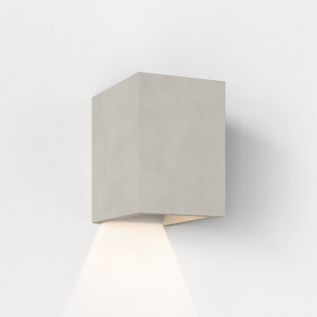 Astro Oslo 120 LED outdoor wall light in matt concrete