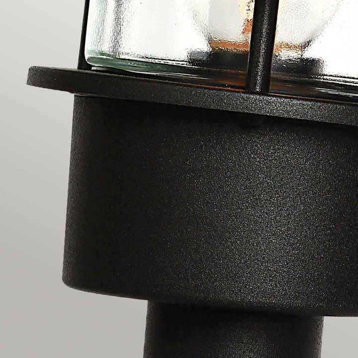 Norlys Helsingor 1 Light Pedestal Lantern HELSINGOR-PED-BK Black