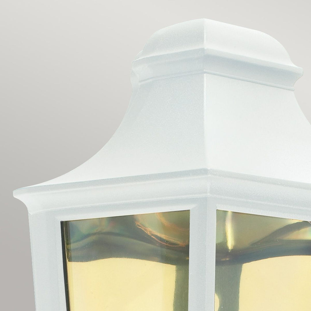 Elstead Lighting Turin 1 Light Half Lantern - White  T9-WHITE White