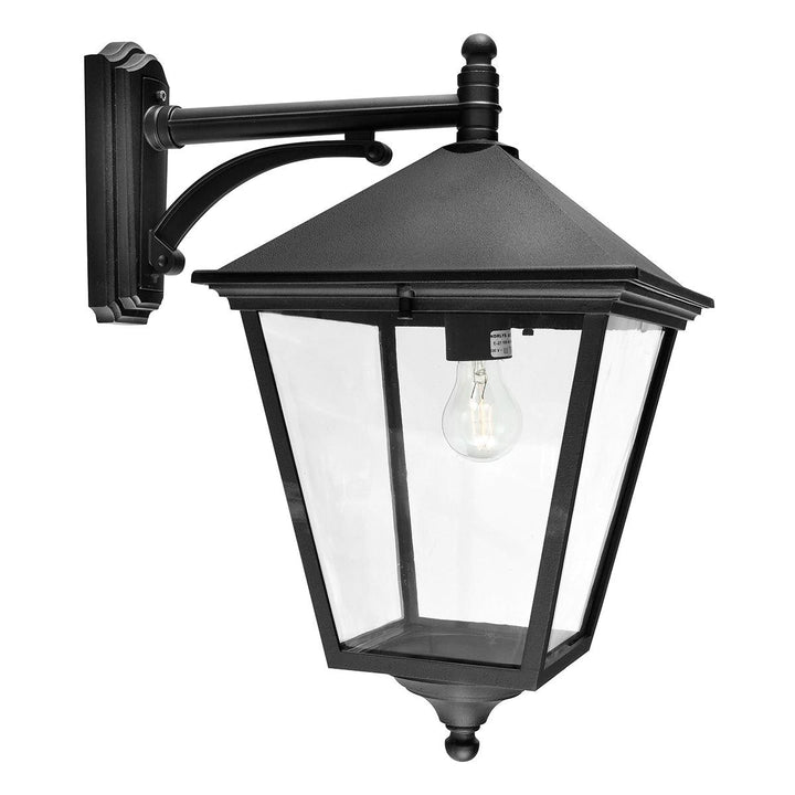 Elstead Lighting Turin Grande 1 Light Down Wall Lantern - Black  TG2-BLACK Black