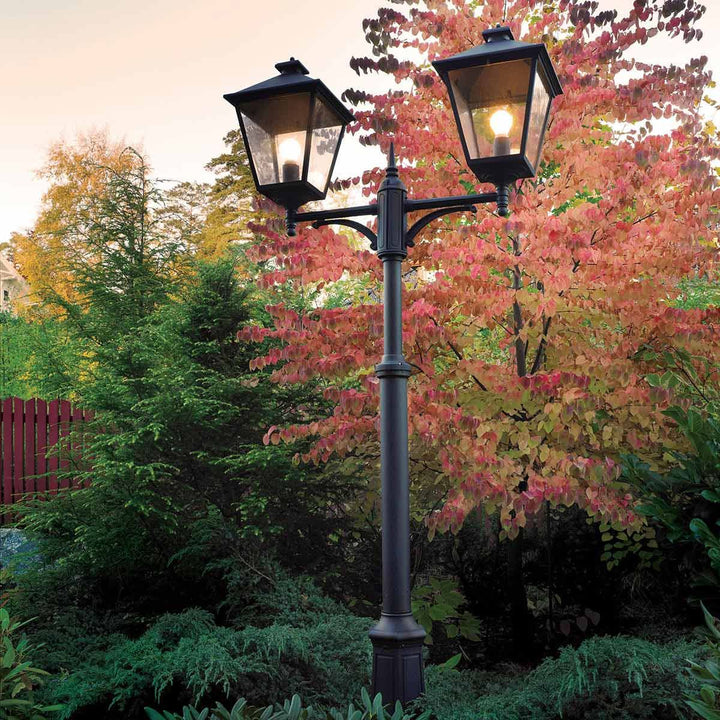 Elstead Lighting Turin Grande 2 Light Twin Lamp Post - Black  TG6-BLACK Black