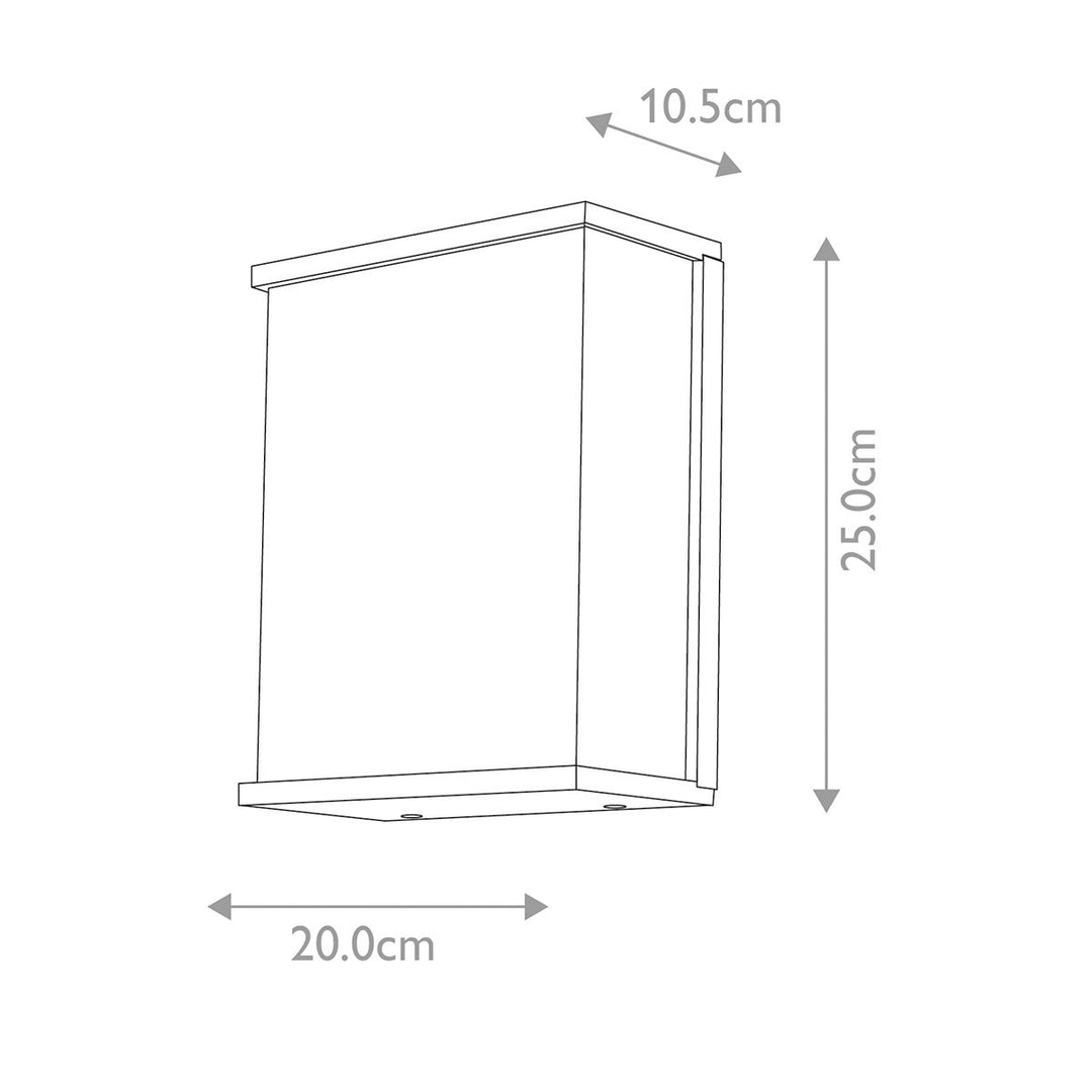 Norlys Torsten 1 Light Large Wall Light TORSTEN-TALL Graphite