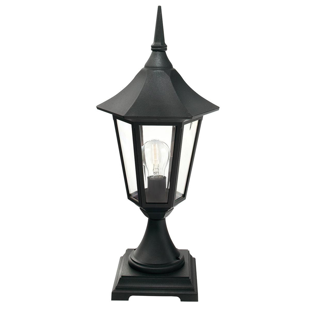 Elstead Lighting Valencia 1 Light Pedestal  V3-BLACK Black