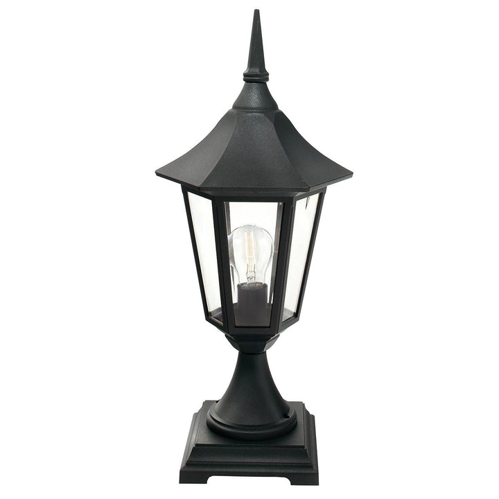 Elstead Lighting Valencia 1 Light Pedestal  V3-BLACK Black