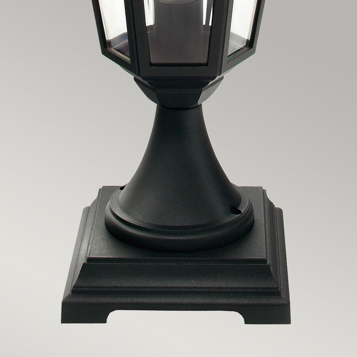 Elstead Lighting Valencia 1 Light Pedestal  V3-BLACK Black