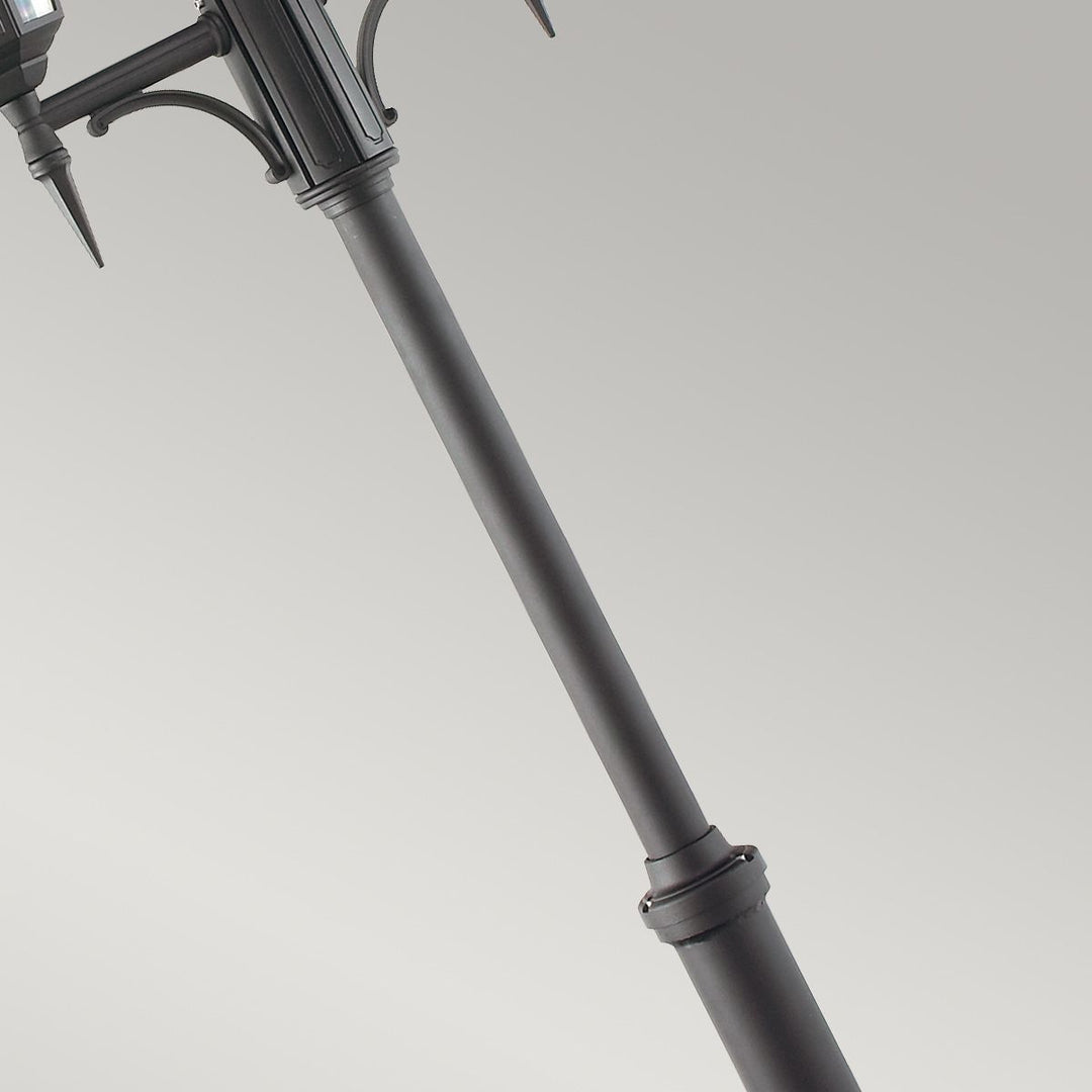 Elstead Lighting Valencia 2 Light Twin Head Lamp Post  V6-BLACK Black