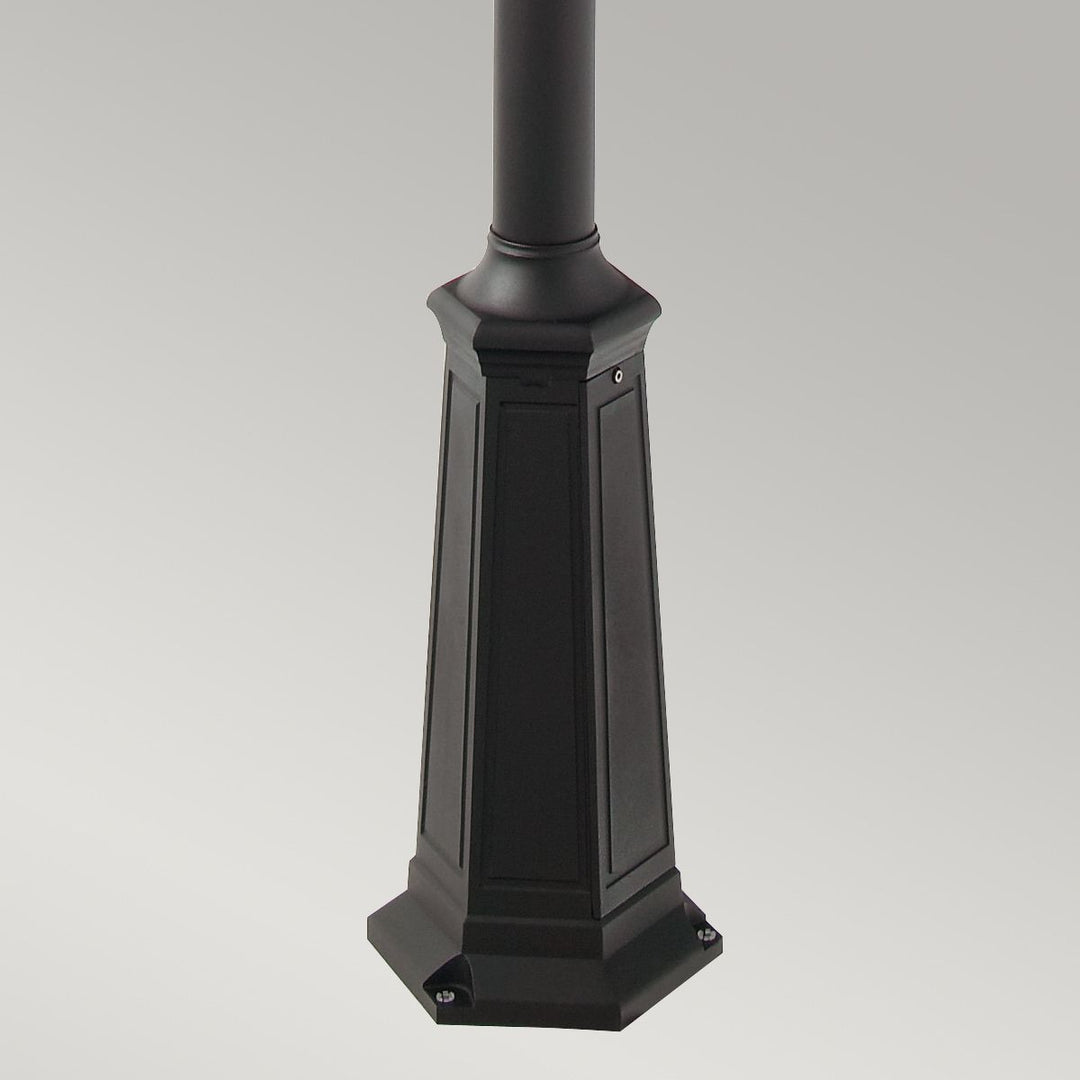 Elstead Lighting Valencia 2 Light Twin Head Lamp Post  V6-BLACK Black