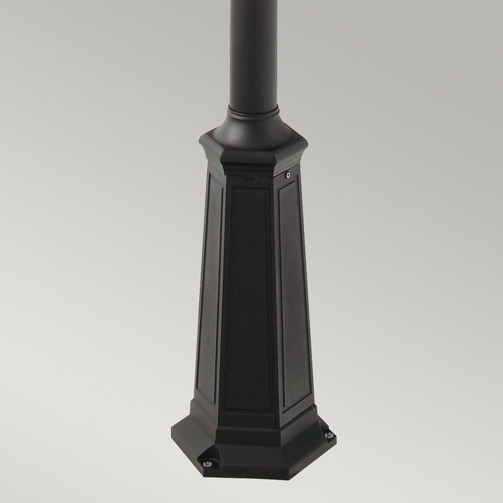Elstead Lighting Valencia 2 Light Twin Head Lamp Post  V6-BLACK Black