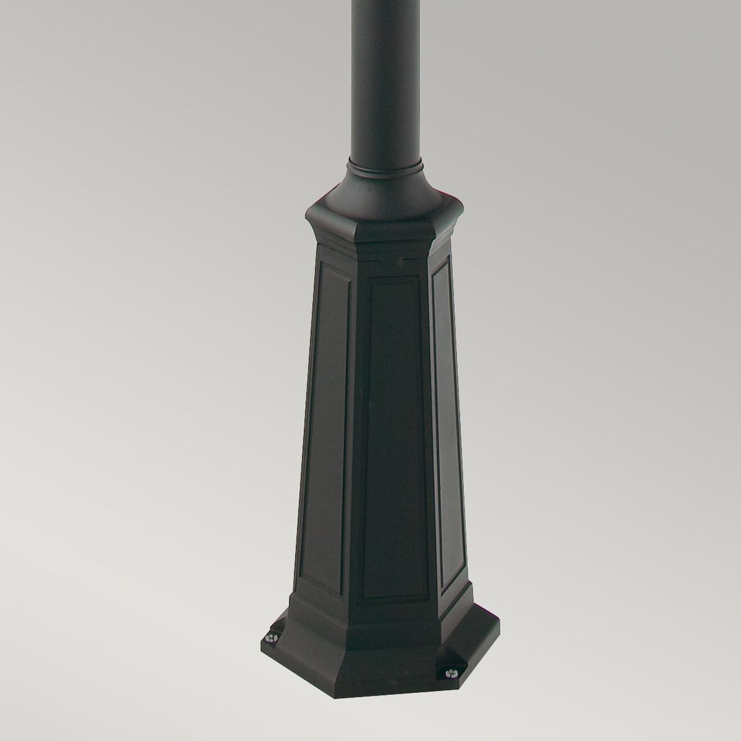 Elstead Lighting Valencia 3 Light Triple Head Lamp Post  V7-BLACK Black