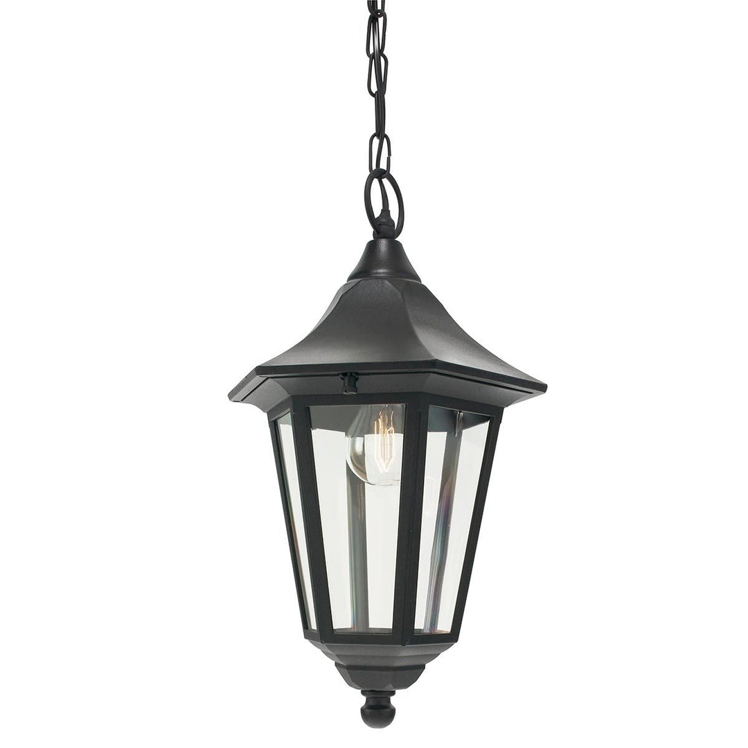 Elstead Lighting Valencia 1 Light Chain Lantern V8-BLACK Black
