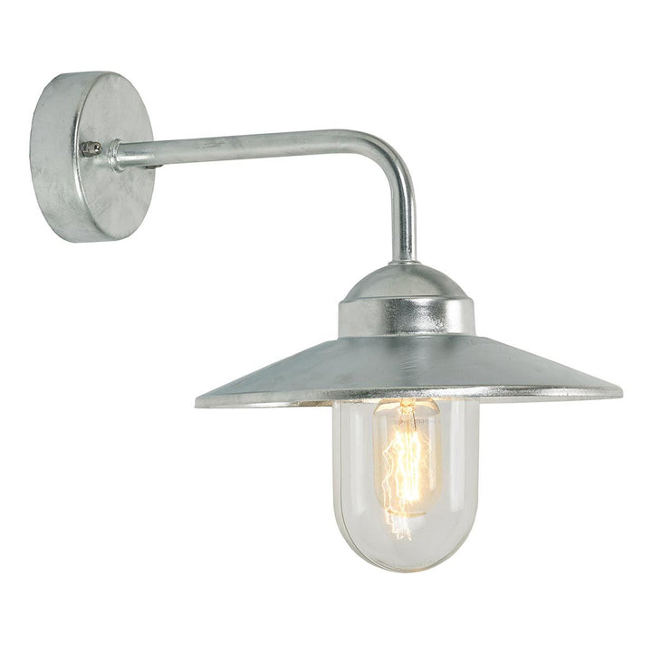 Elstead Lighting Vansbro 1 Light Wall Lantern Galvanised      VANSBRO-GAL Galvanised