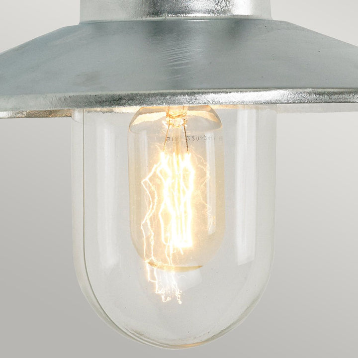 Elstead Lighting Vansbro 1 Light Wall Lantern Galvanised      VANSBRO-GAL Galvanised