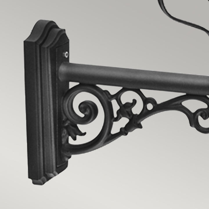 Norlys Wilmslow 1 Light Wall Lantern  WSLB1-BLACK Black