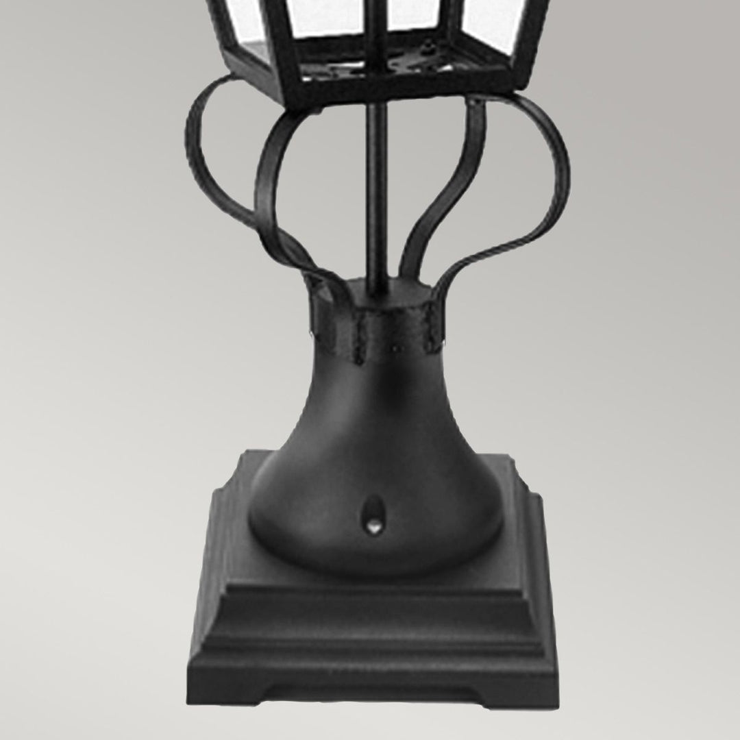Norlys Wilmslow 1 Light Pedestal Lantern  WSLN1-BLACK Black