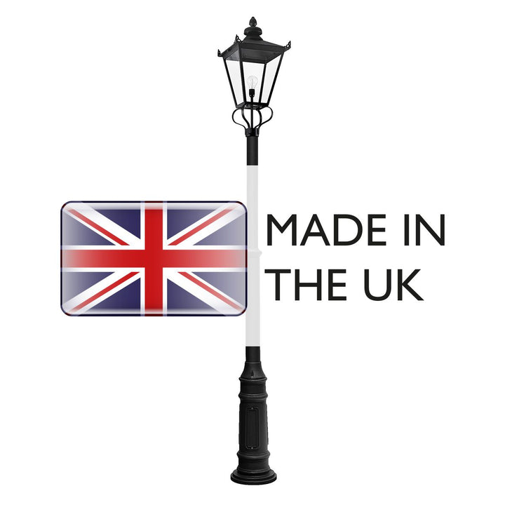Norlys Wilmslow 1 Light Lamp Post WSLP2-BLACK Black