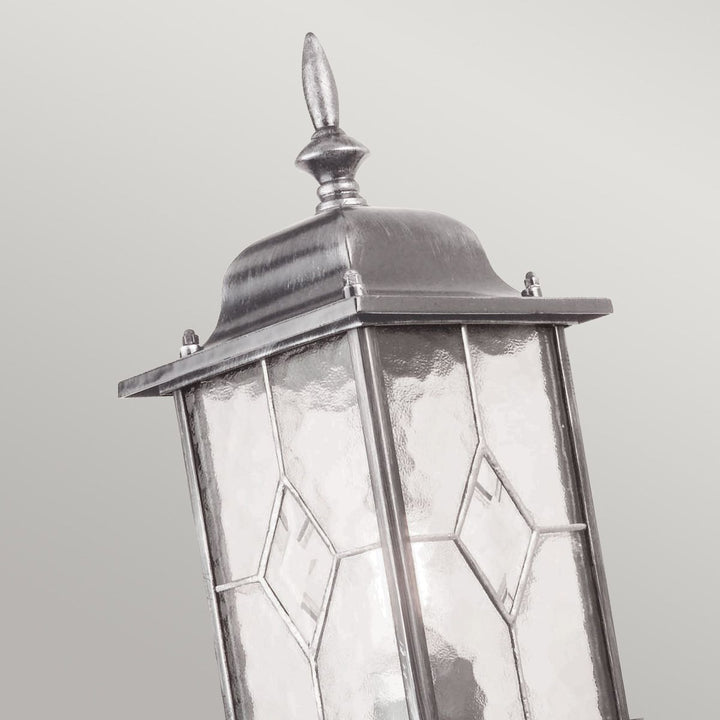 Norlys Wexford 1 Light Up Wall Lantern  WX1 Black/Silver