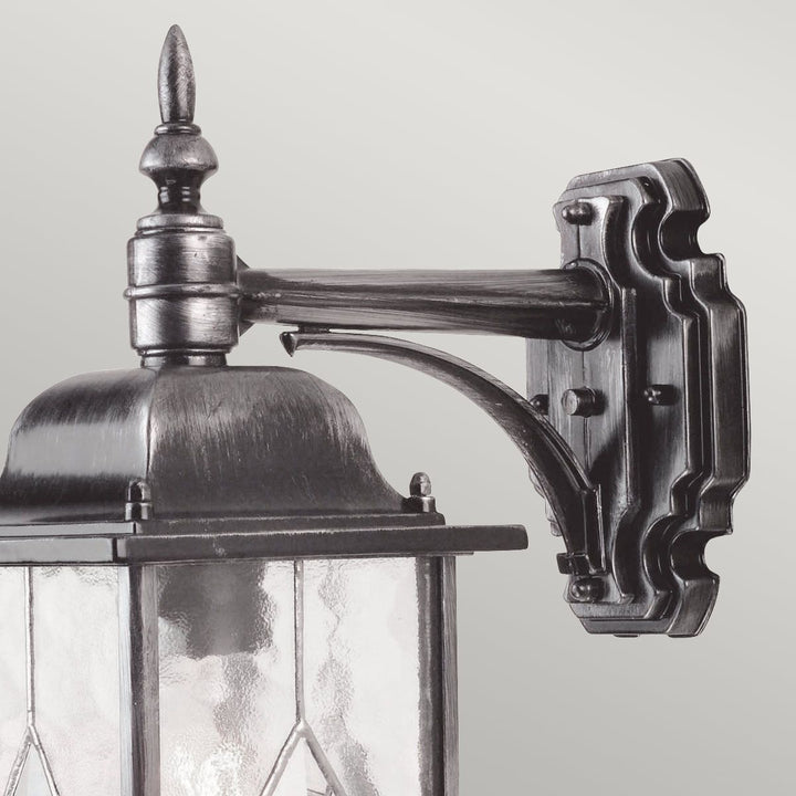 Norlys Wexford 1 Light Down Wall Lantern  WX2 Black/Silver