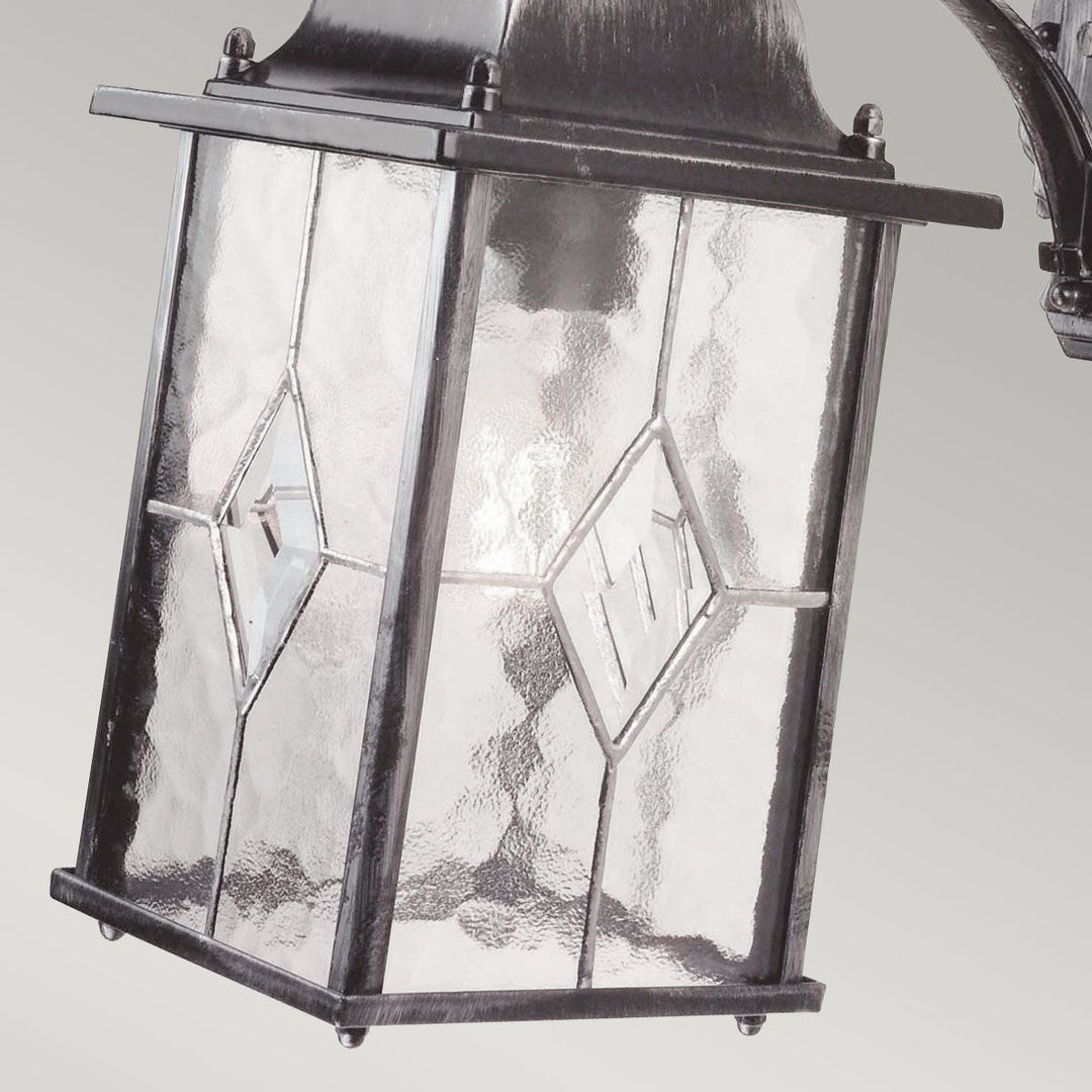 Norlys Wexford 1 Light Down Wall Lantern  WX2 Black/Silver