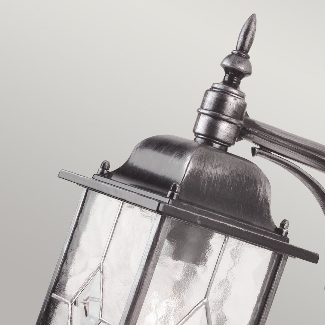 Norlys Wexford 1 Light Down Wall Lantern  WX2 Black/Silver