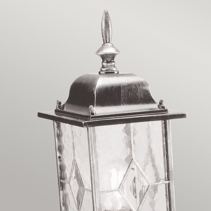 Norlys Wexford 1 Light Pedestal Lantern  WX3 Black/Silver