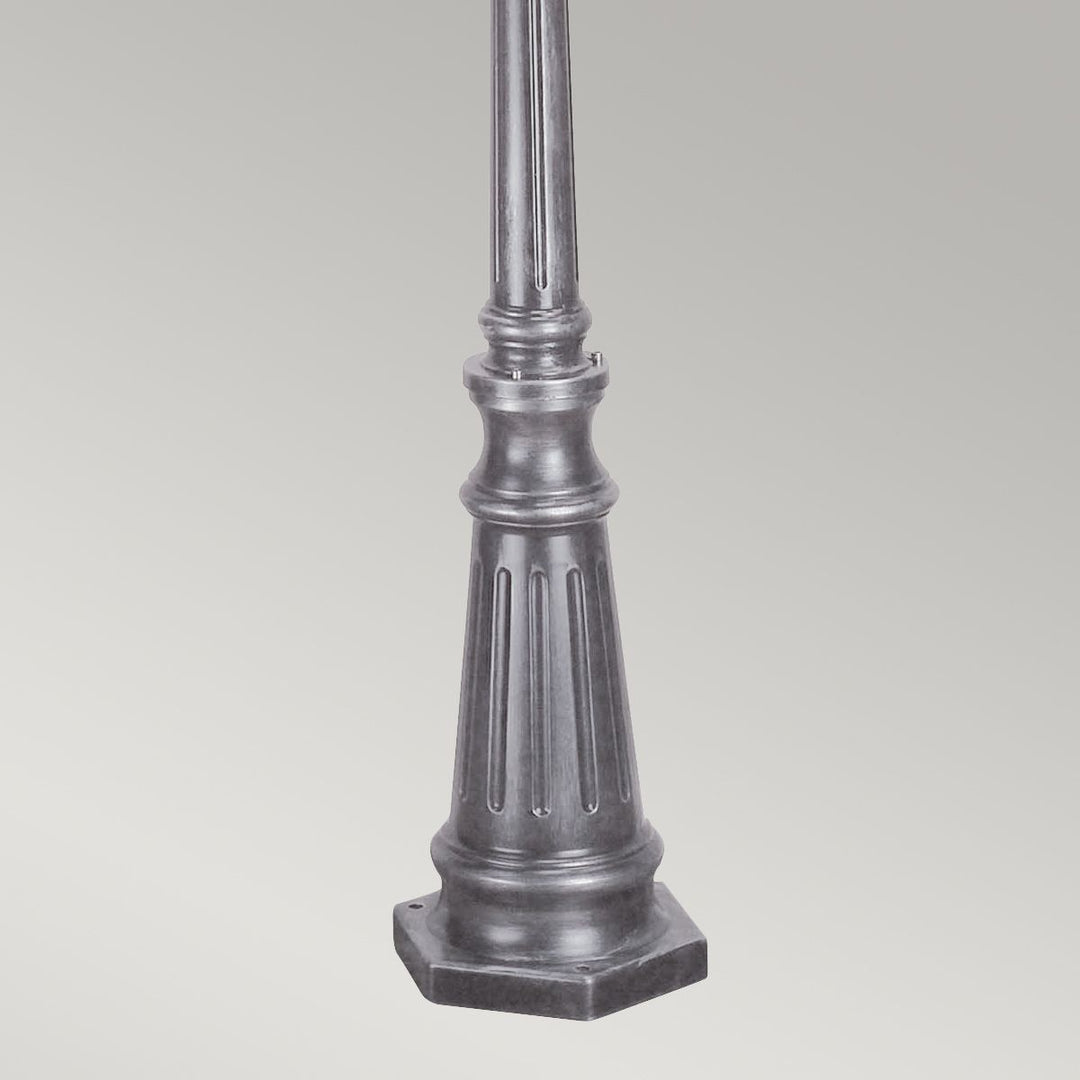 Norlys Wexford 2 Light Lamp Post WX8 Black/Silver