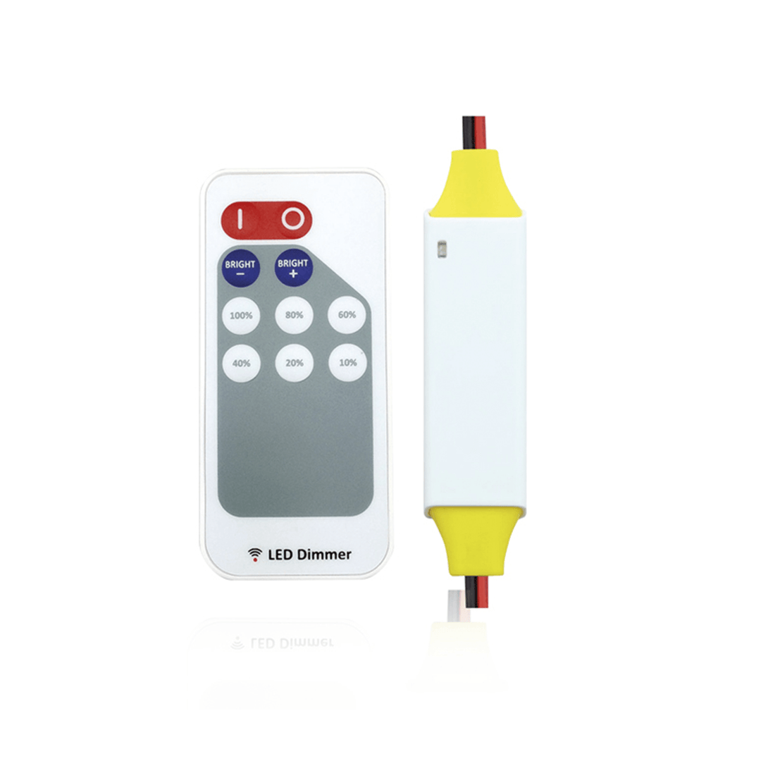 LED Strip Dimmer Remote - Single Colour LED Wireless Remote Control and Receiver - Prisma Lighting