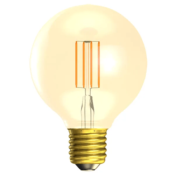 4W LED Vintage G80 Globe Bulb - 2000K Amber (Dimmable) - Prisma Lighting