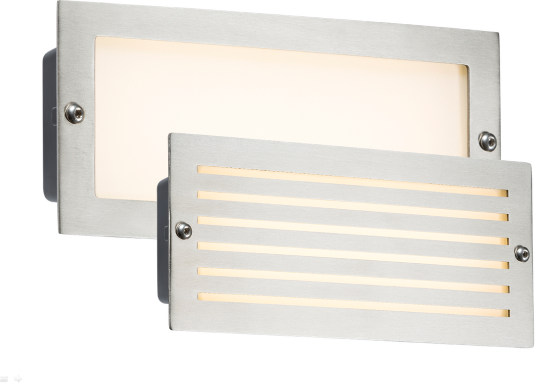 Knightsbridge 230V 5W White LED Brick Light - Recessed, IP54 - Prisma Lighting